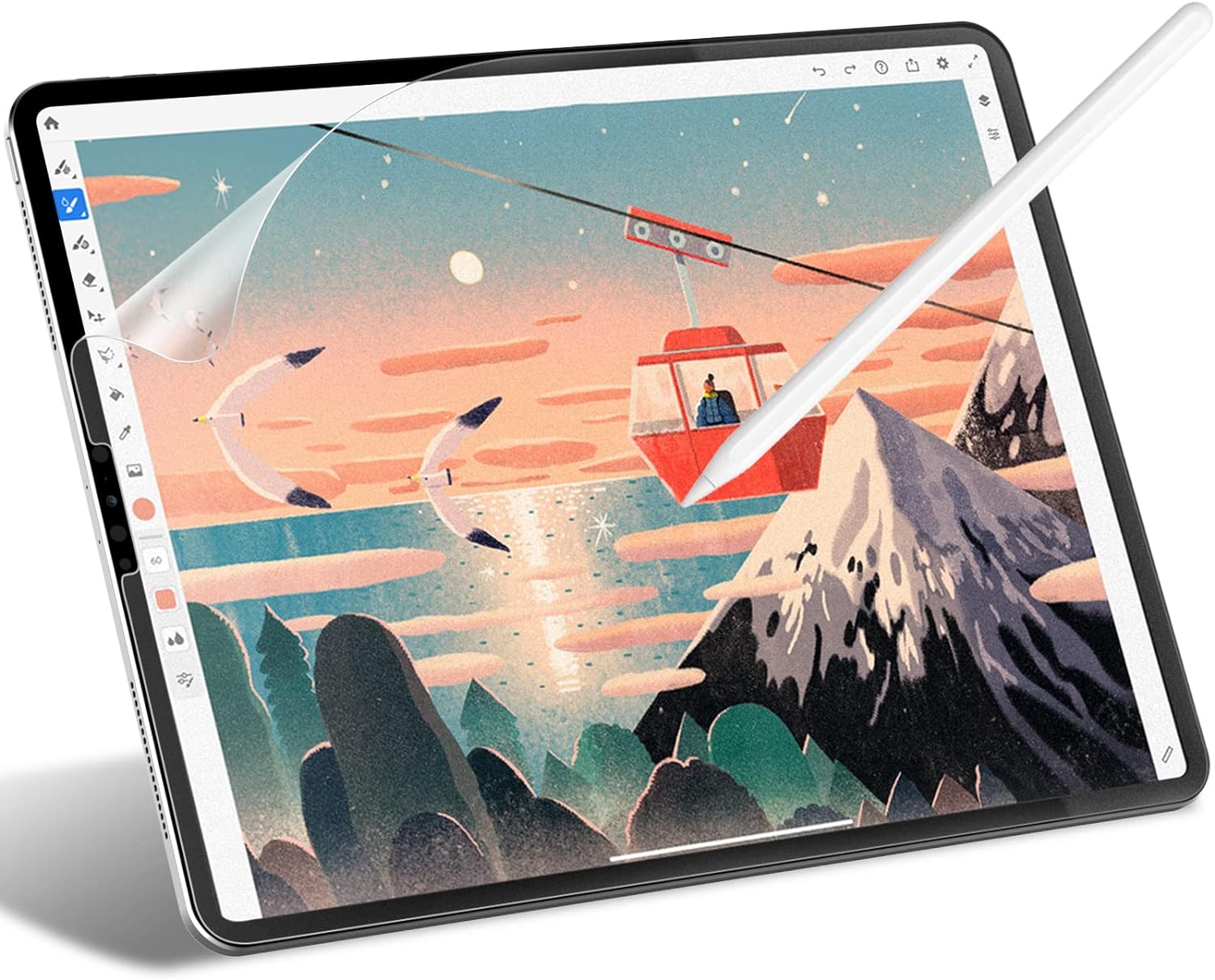 Paper Feel Screen Protector for iPad Write and Draw Like on Paper, Thin and Responsive Paper Feel Screen Protector for iPad Write and Draw Like on Paper, Thin and Responsive